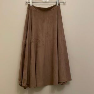 Suede Maxi Skirt by SHE